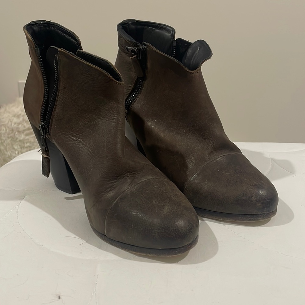 Brown rag and bone booties